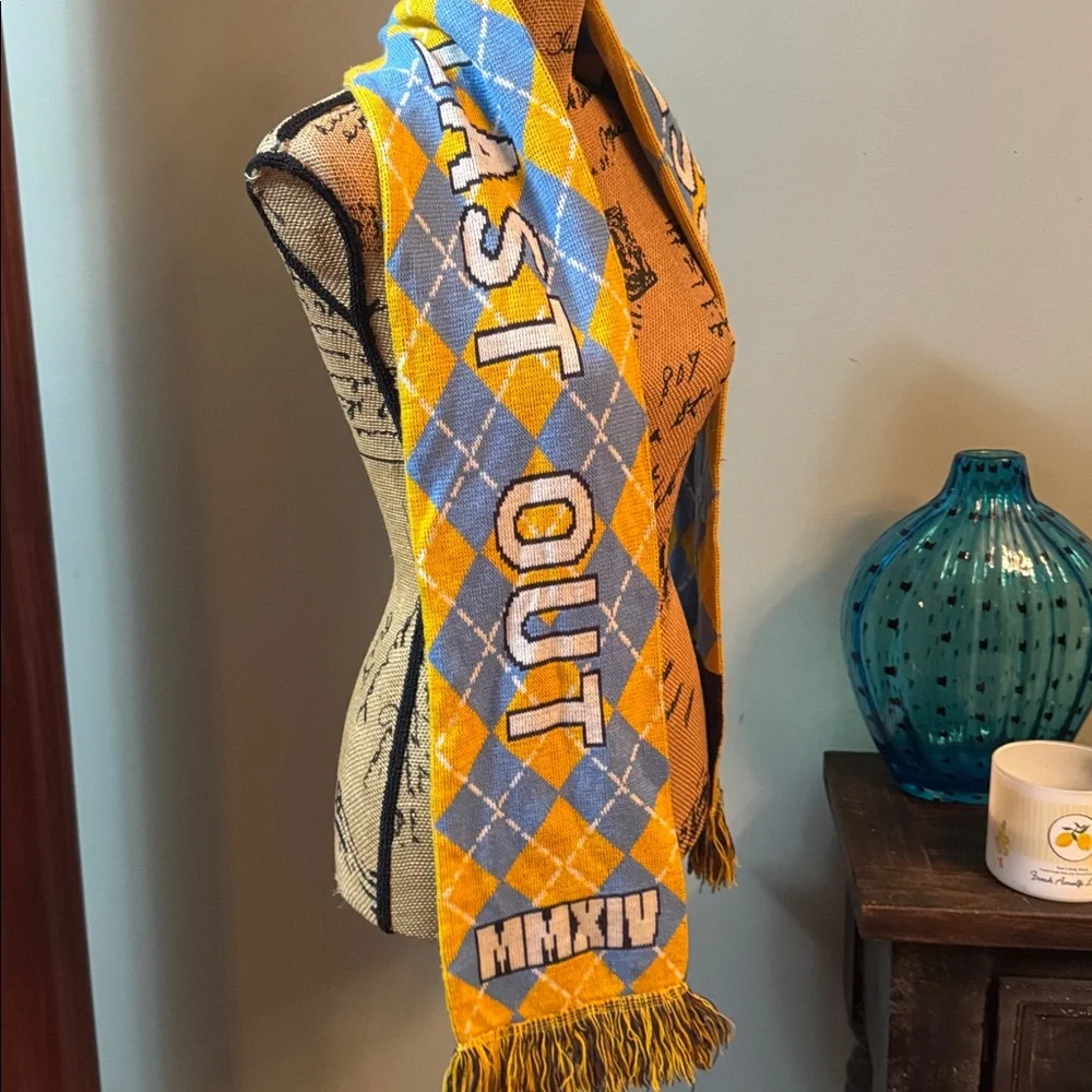 The Nashville Roadies Blue and Yellow Argyle Scarf